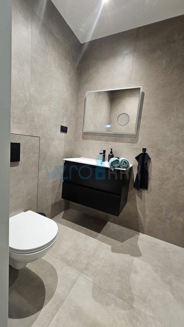 Krk Island, town of Krk, wider area, newly built semi-detached house with a swimming pool, yard, for sale