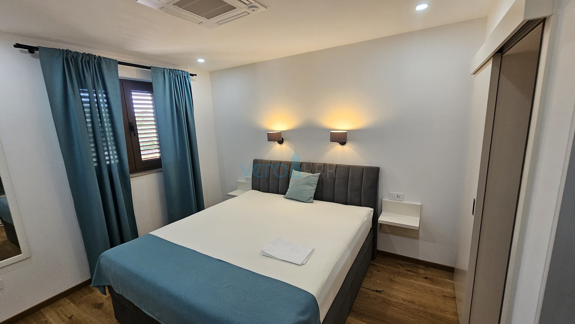 Krk Island, town of Krk, wider area, newly built semi-detached house with a swimming pool, yard, for sale