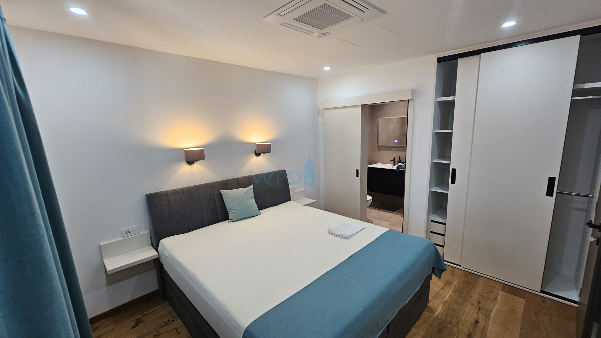 Krk Island, town of Krk, wider area, newly built semi-detached house with a swimming pool, yard, for sale