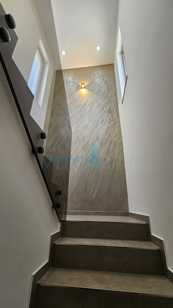 Krk Island, town of Krk, wider area, newly built semi-detached house with a swimming pool, yard, for sale