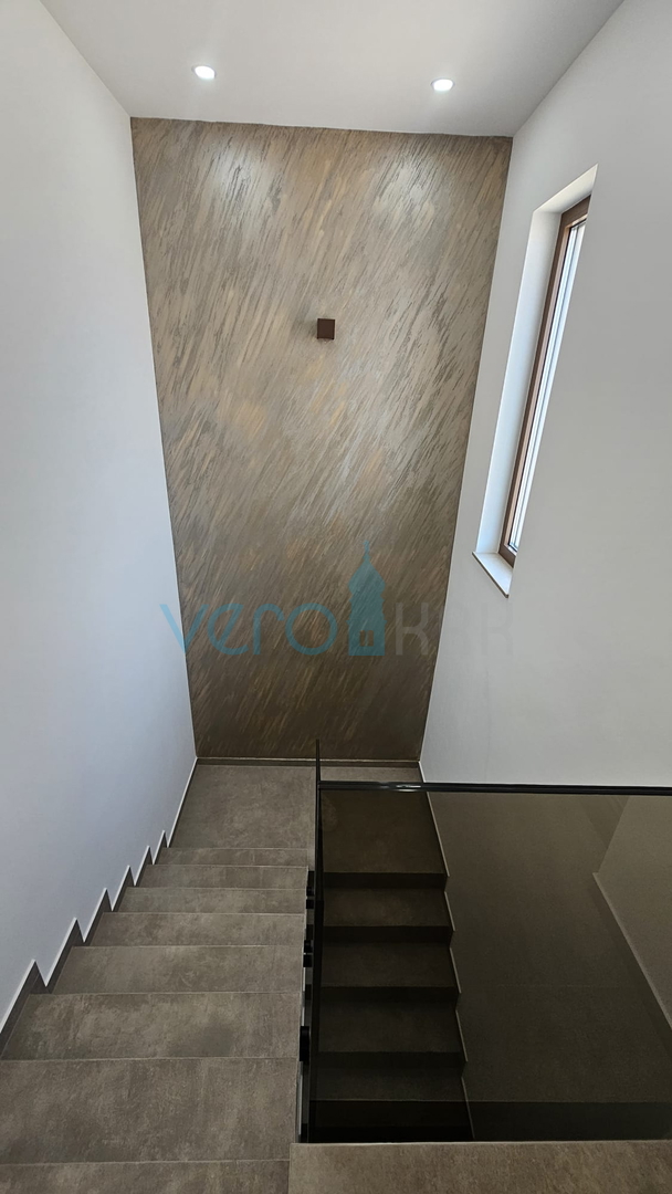 Krk Island, town of Krk, wider area, newly built semi-detached house with a swimming pool, yard, for sale