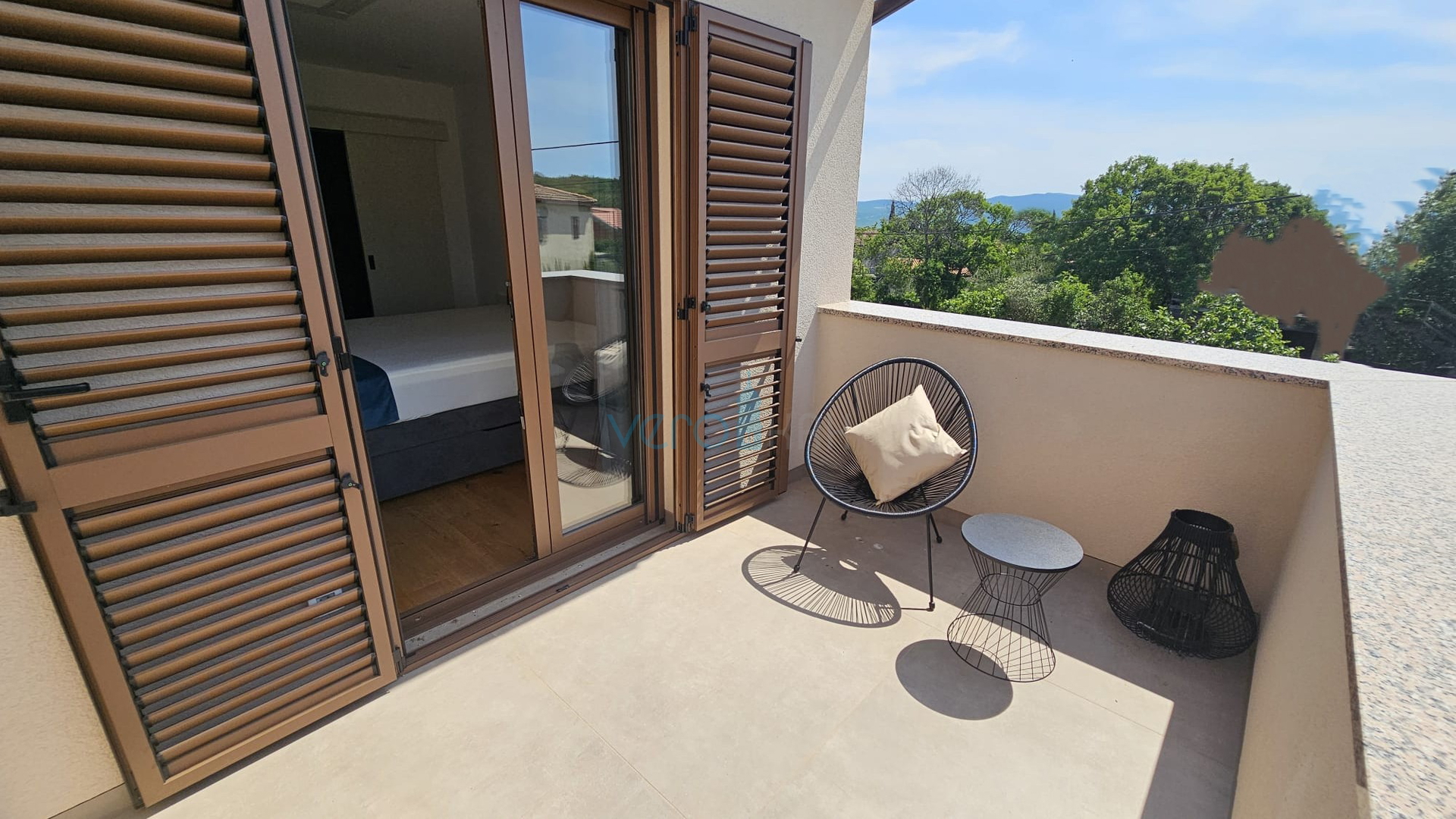 Krk Island, town of Krk, wider area, newly built semi-detached house with a swimming pool, yard, for sale