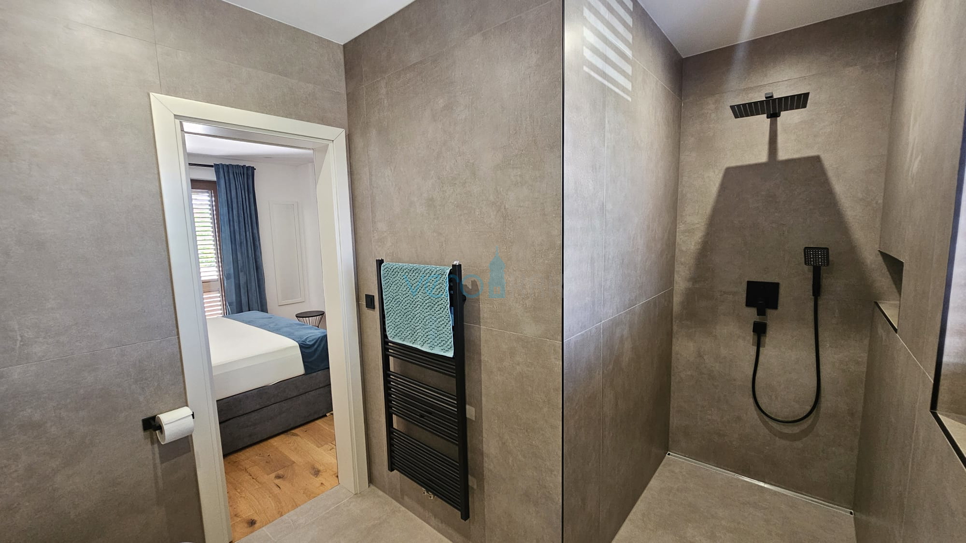 Krk Island, town of Krk, wider area, newly built semi-detached house with a swimming pool, yard, for sale