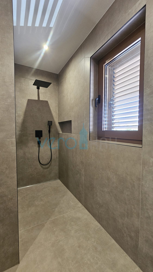 Krk Island, town of Krk, wider area, newly built semi-detached house with a swimming pool, yard, for sale