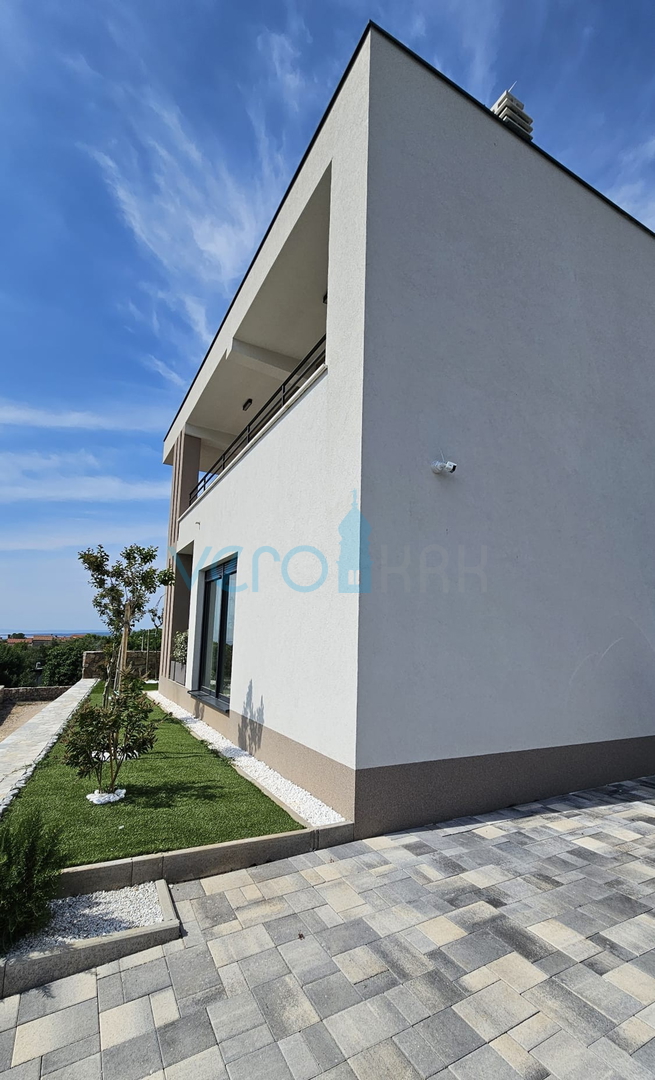 Krk Island, Krk town, surroundings, villa 200m2, swimming pool, open view, for sale