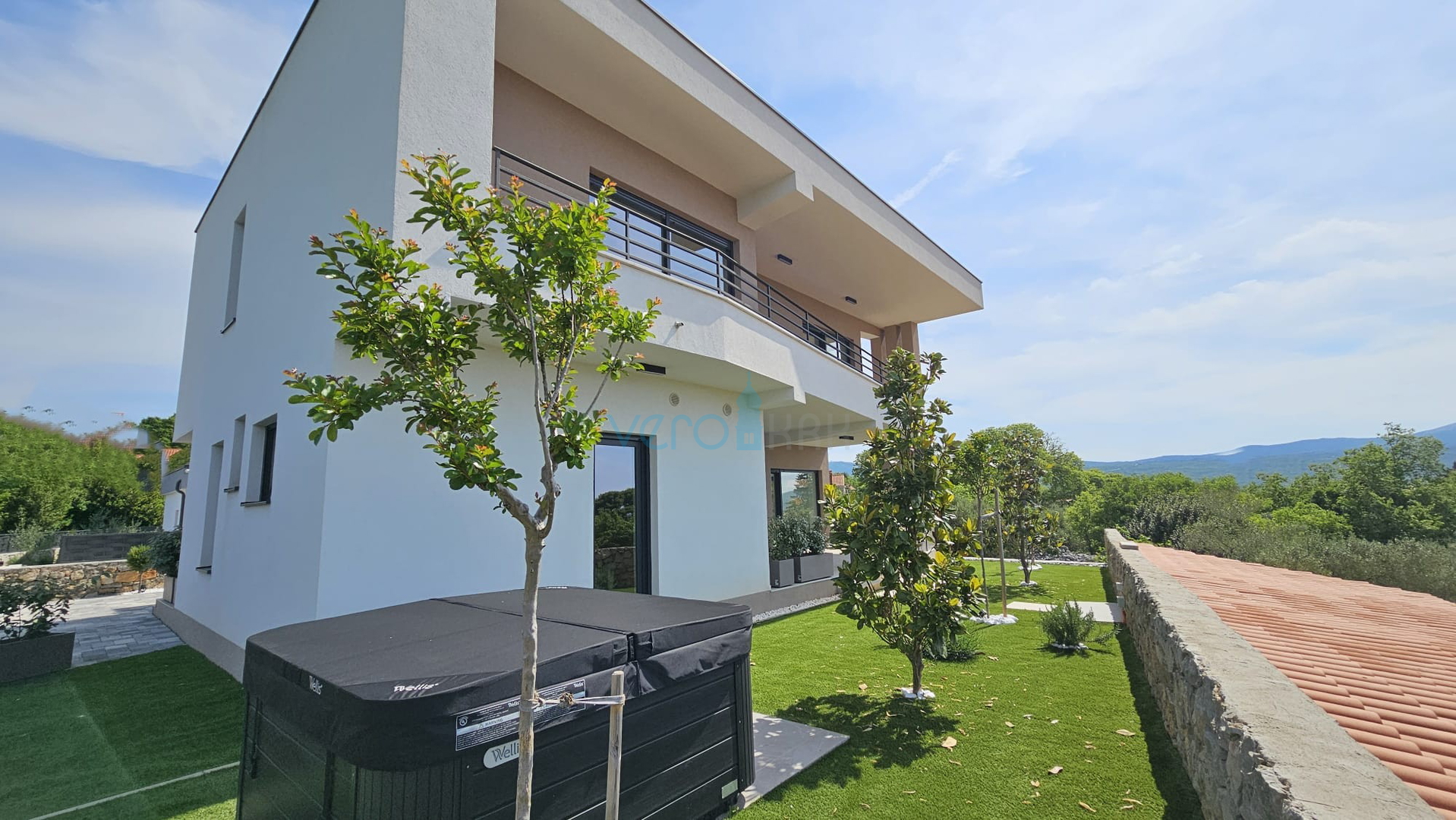 Krk Island, Krk town, surroundings, villa 200m2, swimming pool, open view, for sale