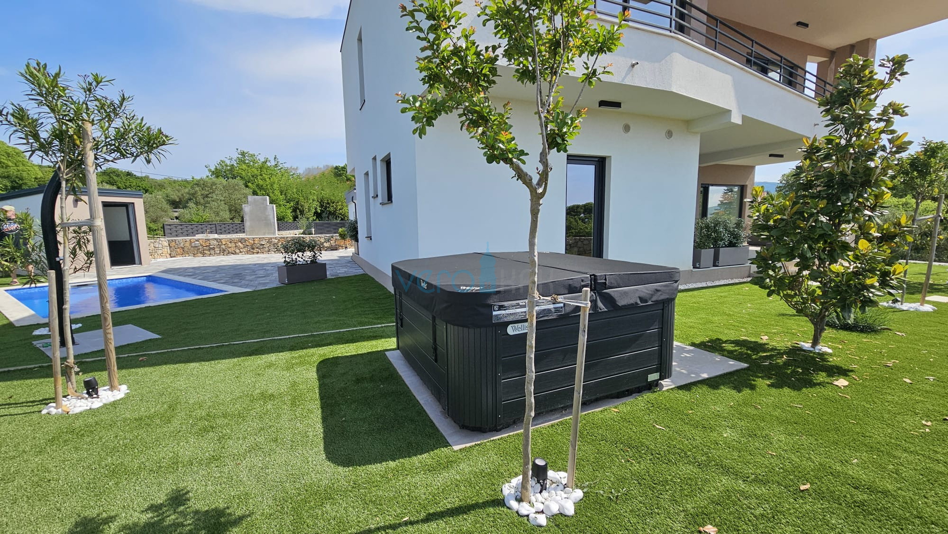 Krk Island, Krk town, surroundings, villa 200m2, swimming pool, open view, for sale