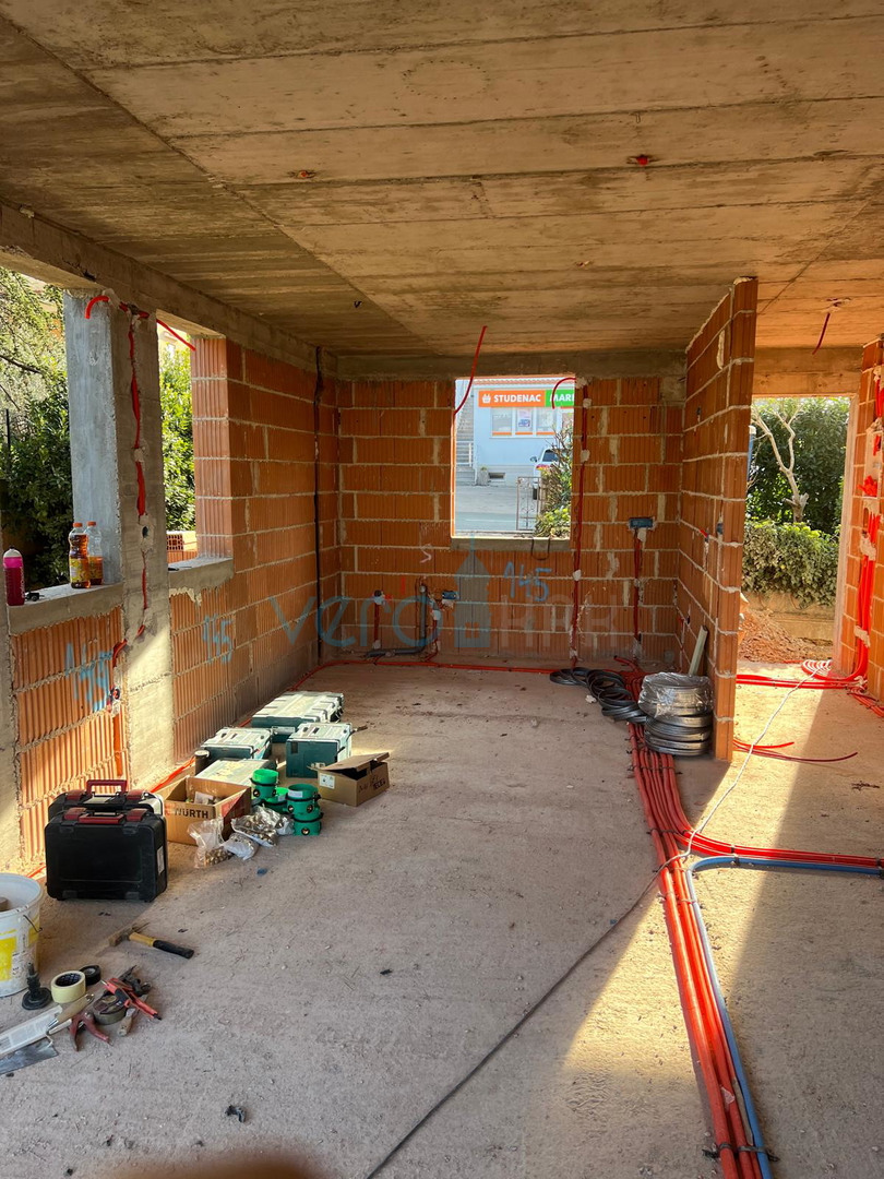 Malinska, Insel Krk, neues Doppelhaus, Meerblick, Pool, Verkauf