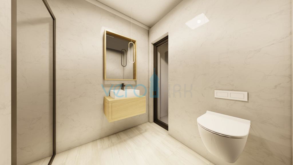 Malinska, otok Krk, nova dvojna kuća, pogled na more, prodaja