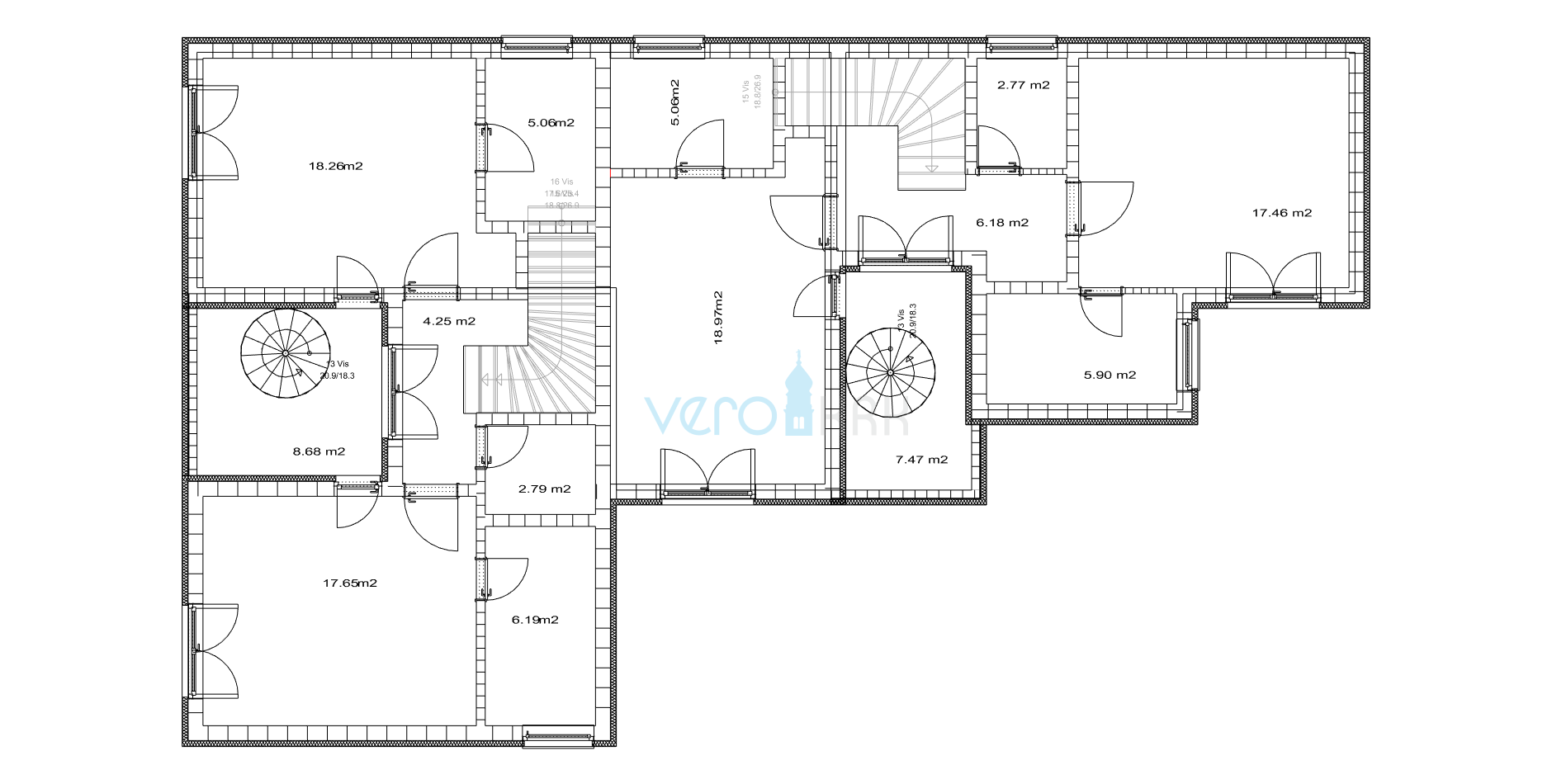 Otok Krk, zapadni dio otoka, Milohnić, zemljište sa projektom za gradnju, 1654 m2 na odličnoj lokaciji, prodaja