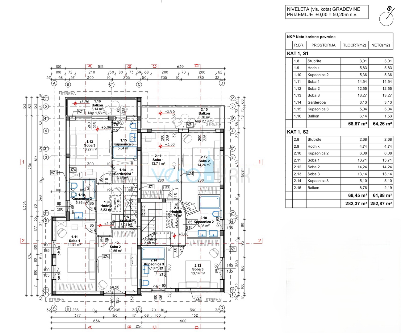 Malinska, Insel Krk, Neubau, Doppelhaushälfte, Pool, Verkauf