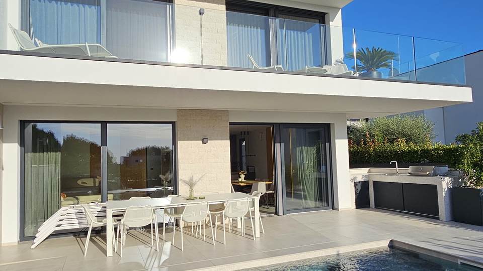Luxury modern villa with a pool available for long-term rent