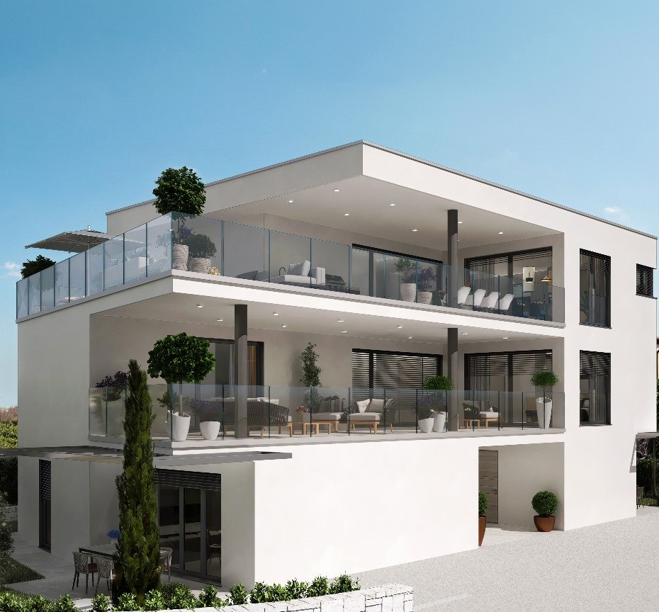 Residential building land with a sea view in Brtonigla