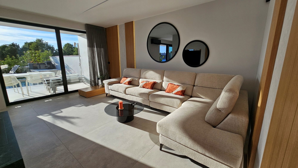 Luxury modern villa with a pool available for long-term rent