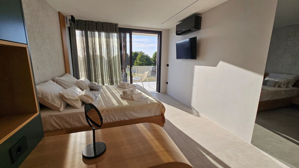 Luxury modern villa with a pool available for long-term rent