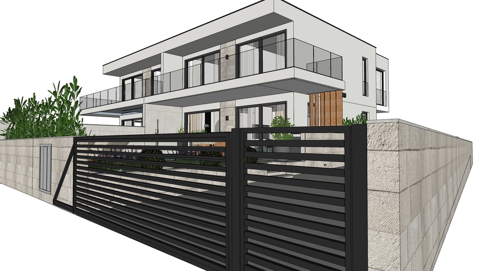 Luxury modern villa with a pool available for long-term rent