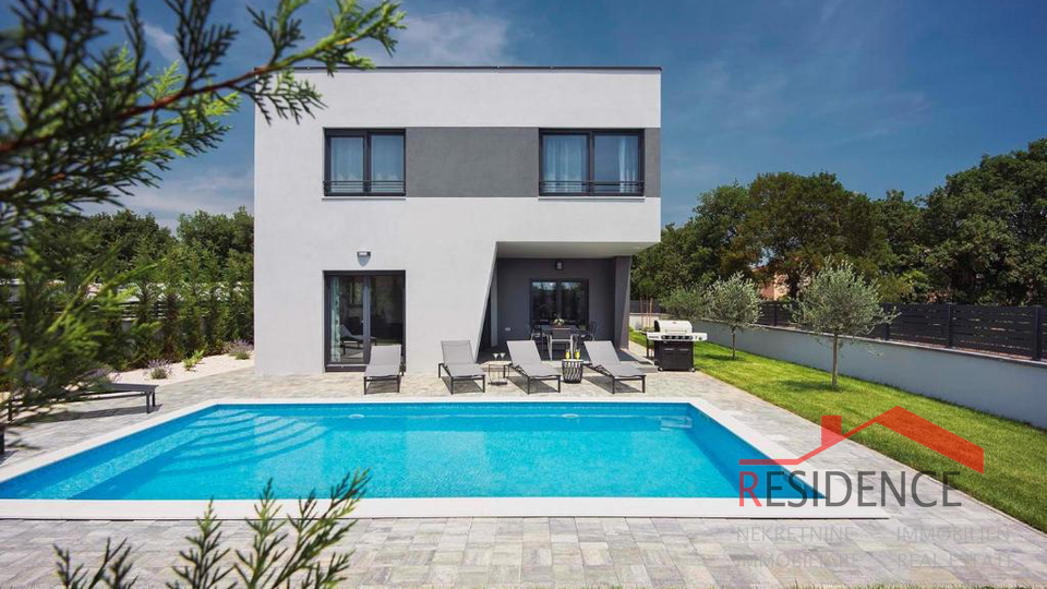 Jadreški, bellissima villa nuova con piscina