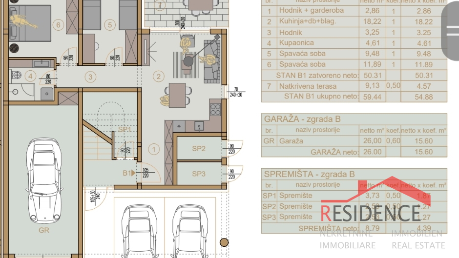 Apartment, 63 m2, For Sale, Pula - Šijana