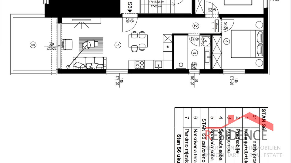 Banjole, appartamento nuovo al secondo piano, vista mare