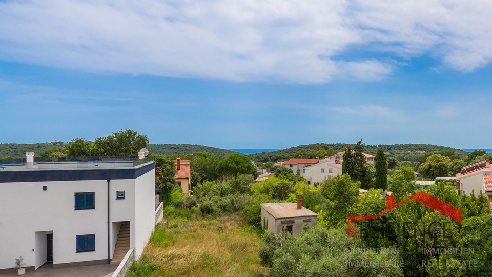 Banjole, luxuriöse neue villa mit pool, meerblick