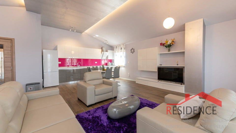 Banjole, Volme, schöne Wohnung im 2. Stock, Meerblick