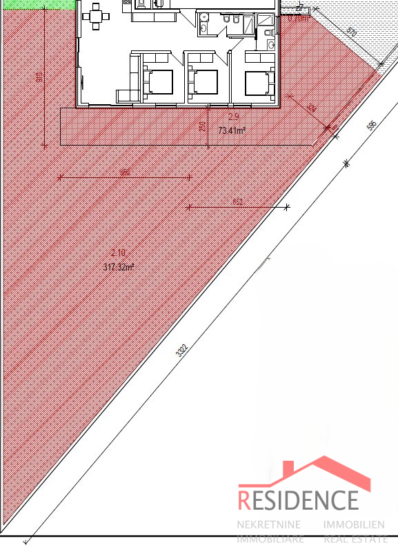 Banjole - Volme, new ground floor apartment with swimming pool and garden, garage