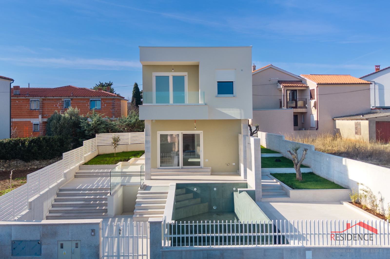 Ližnjan, nova villa s bazenom i pogledom na more