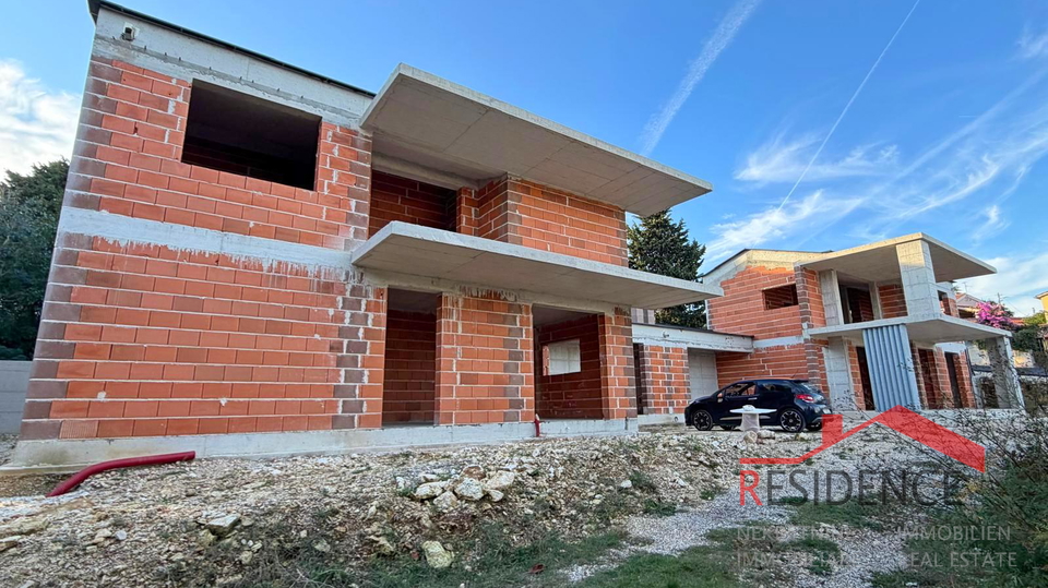 Premantura, 2 samostojni hiši v Roh Bau fazi, pogled na morje