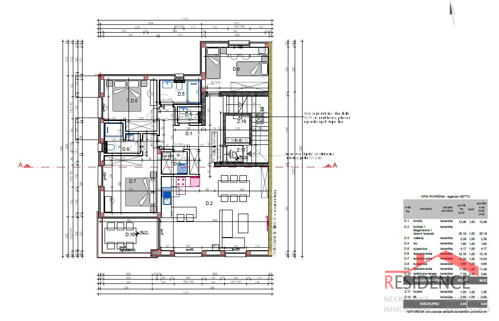 Veli Vrh, penthouse na drugom katu