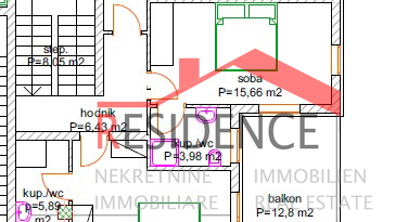 Pula, Loborika-surroundings, duplex house with swimming pool