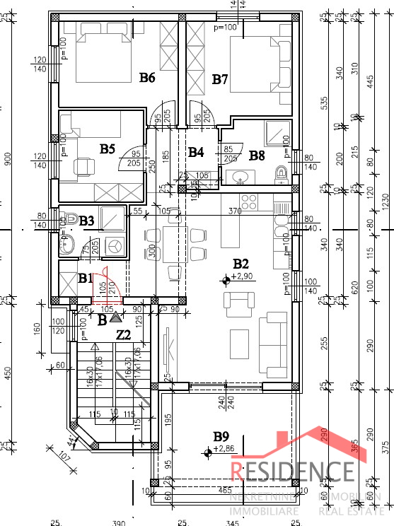 Medulin, novogradnja, stan na 1. katu, 3 spavaće sobe