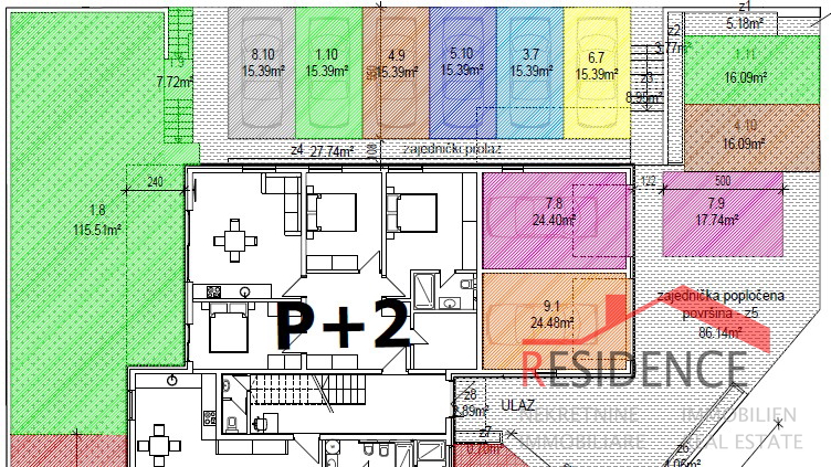 Banjole - Volme, neue Wohnung im zweiten Stock mit Meerblick, Parkplatz