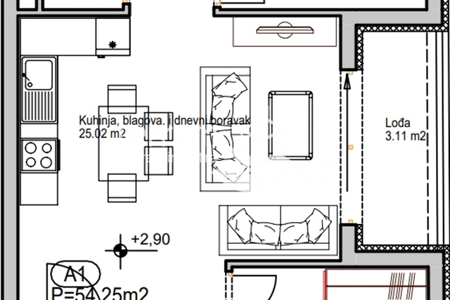 Istria, Pula, Center, apartment 54.25m2, new building #for sale