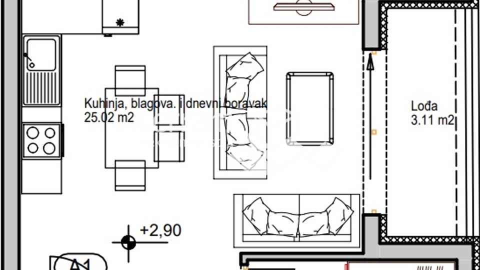 Istra, Pula, Centar stan 54,25m2, novogradnja  #prodaja