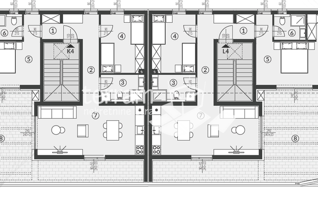 Istrien, Pula, Štinjan, Wohnung 94,22 m2, 2 Schlafzimmer, II. Etage, Parkplatz, NEU!! #Verkauf