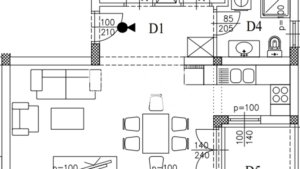 Istrien, Medulin, Wohnung im ersten Stock, 74,21 m2, 2 Schlafzimmer, Garage, NEU!! #Verkauf