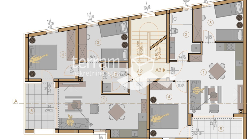 Istrien, Pula, Veli vrh, Wohnung 56,92 m2, 2 Schlafzimmer, 1. Stock, Parkplatz, NEU!! #Verkauf