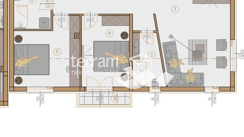 Istrien, Pula, Veli vrh, Wohnung 115,5 m2, 3 Schlafzimmer + Wohnzimmer, II. Etage, Parkplatz, NEU!! #Verkauf