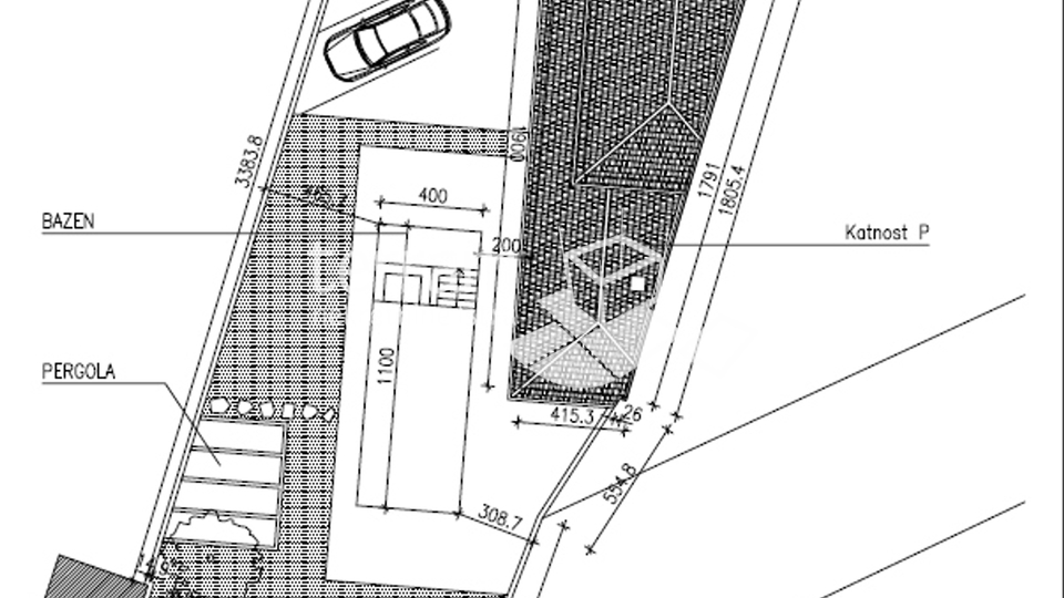 Istra, Kanfanar, kuća 159m2, okućnica 759m2, građevinska dozvola za renovaciju   #prodaja