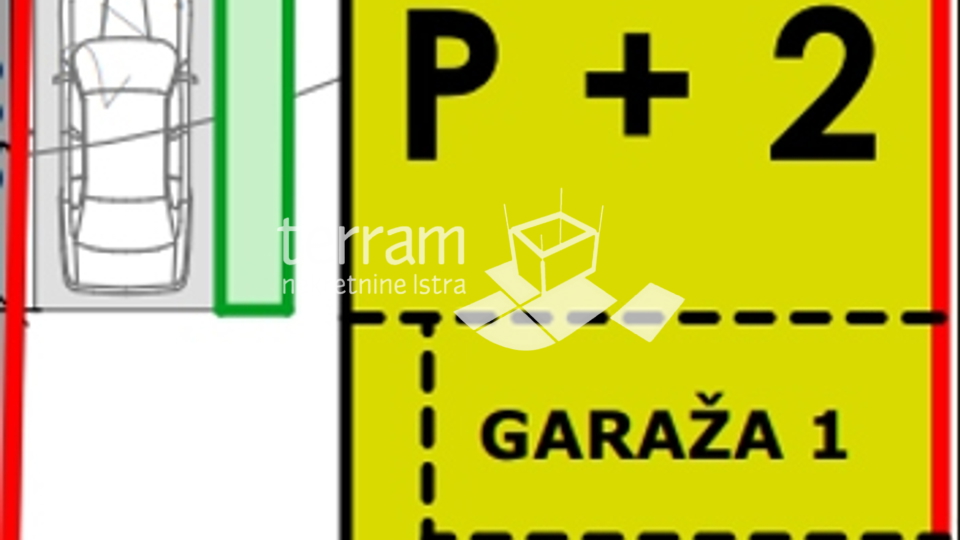 Istra, Medulin, stan prizemlje 38m2, vrt 110m2, NOVO #prodaja