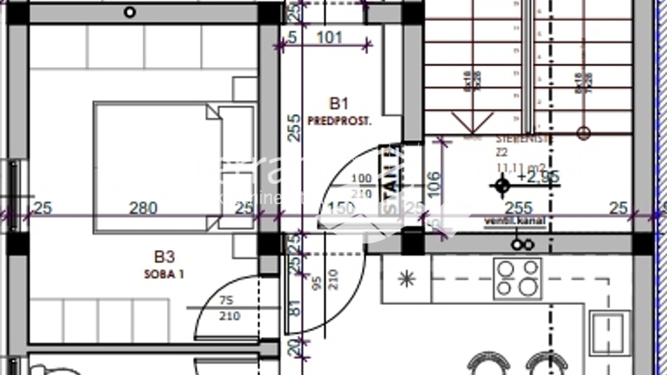 Istra, Medulin, stan prvi kat 109,83m2, garaža, NOVO #prodaja