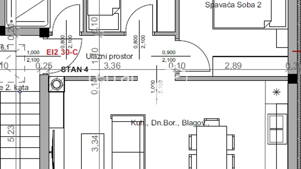 Istra, Pula, Valdebek, stan 52,65m2 drugi kat, dvije spavaće sobe, NOVO!!, #prodaja