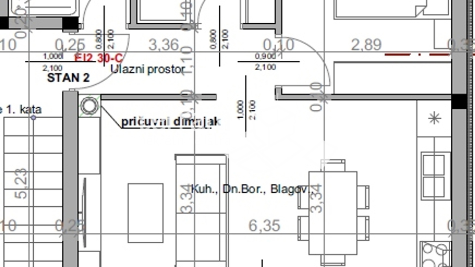 Istra, Pula, Valdebek, stan 53,78m2 prvi kat, dvije spavaće sobe, NOVO!!, #prodaja