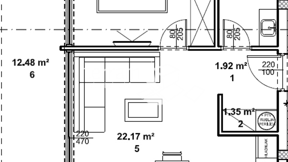 Istra, Žminj, stan 54,12m2 prizemlje, NOVO!!, #prodaja