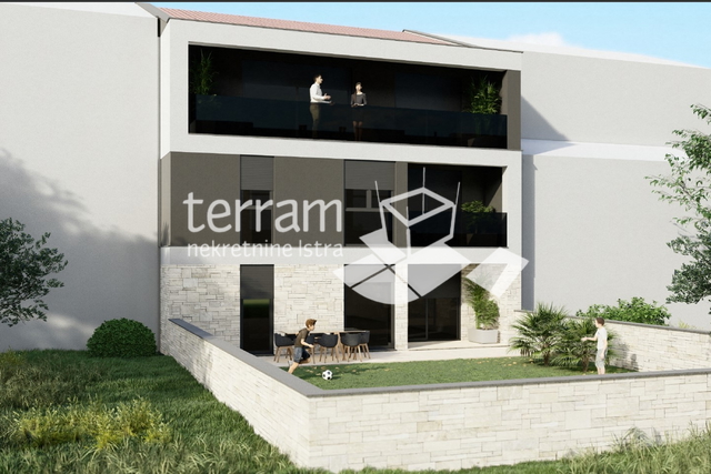 Istria, Medulin, Banjole, ground floor apartment 80.23 m2, 2 bedrooms, parking, garden, near the sea, NEW!! #sale