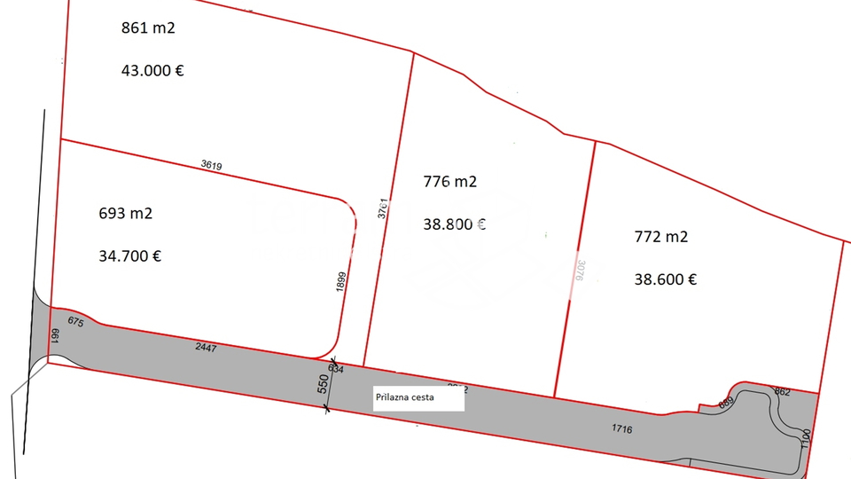 Istra, Barban, građevinska zemljišta 693m2 - 861m2   #prodaja