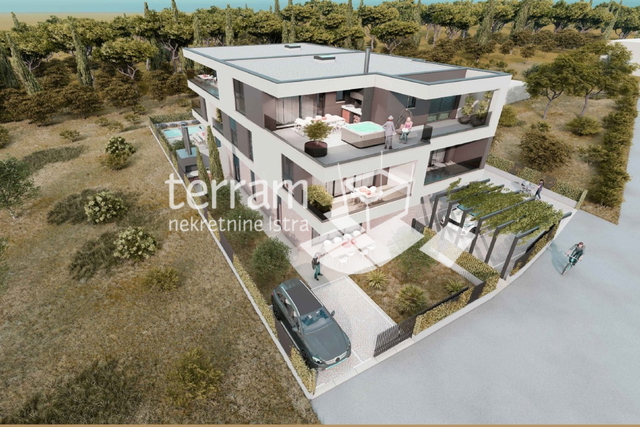 Istria, Pula, Šijana, apartment 160,77m2, 3 bedrooms + living room, II. floor, garage, NEW!!! #sale