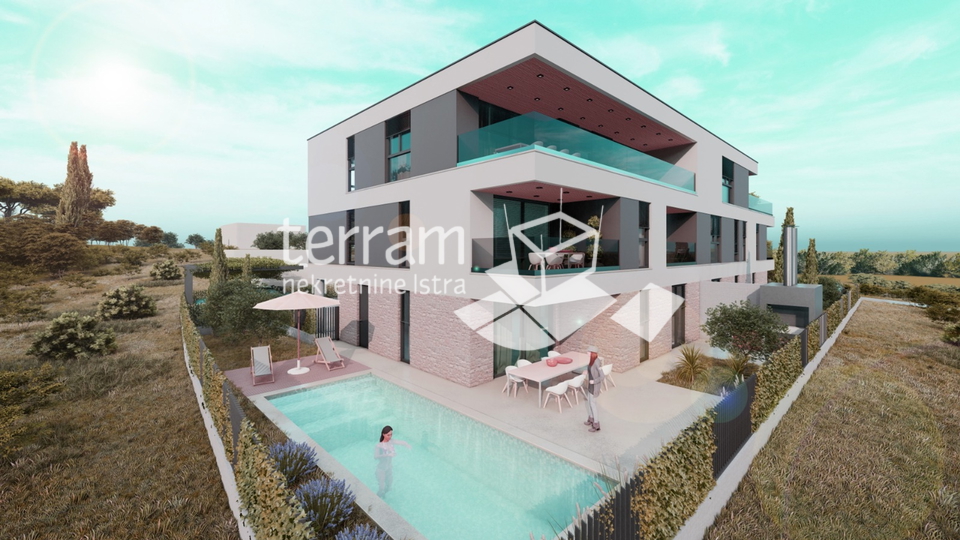 Istria, Pula, Šijana, apartment 126.74m2, 3 bedrooms + living room, II. floor, garage, NEW!!! #sale