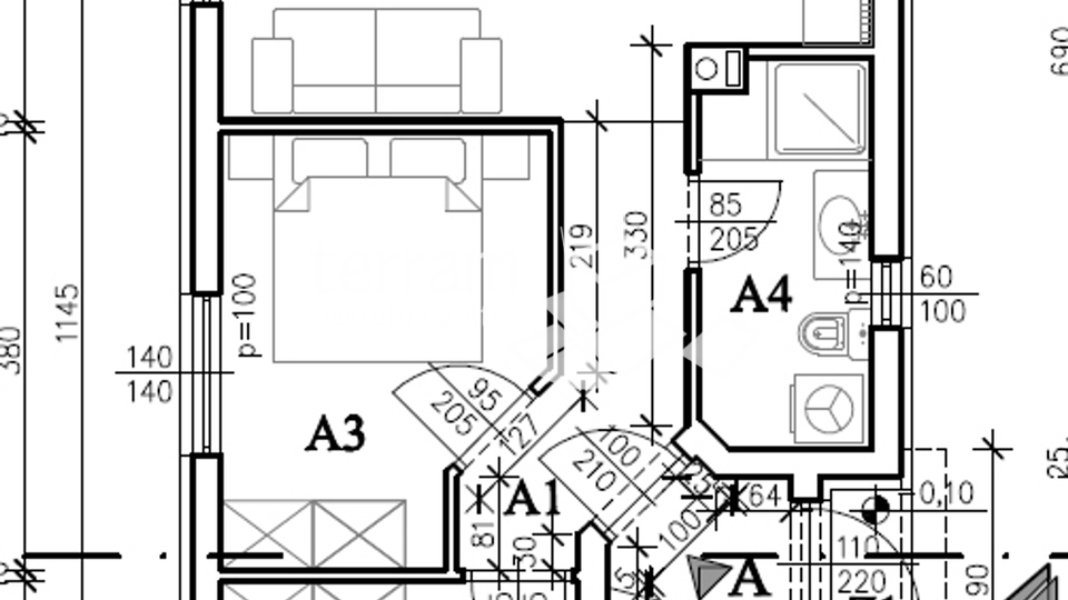 Istra, Pula, Šijana, stan 59m2, 2SS+DB, vrt 50m2, parking, NOVO!! #prodaja