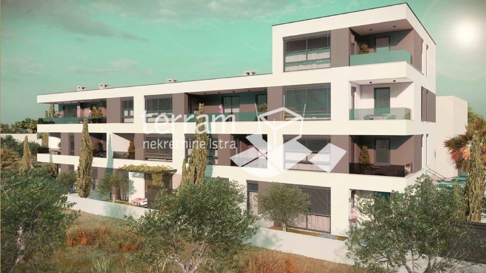 Istria, Pula, Štinjan, apartment 57.50m2, 2 bedrooms, 3st floor, sea view, NEW!! #sale